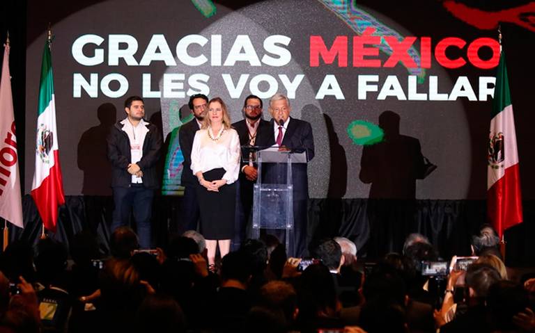 Andrés Manuel López Obrador: "Gracias México, no les voy a fallar"