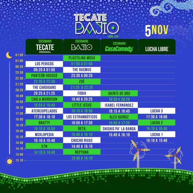 Horarios Bajío 2022 / Foto: Festival Bajío