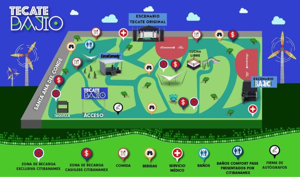 Mapa Bajío 2022 / Foto: Festival Bajío