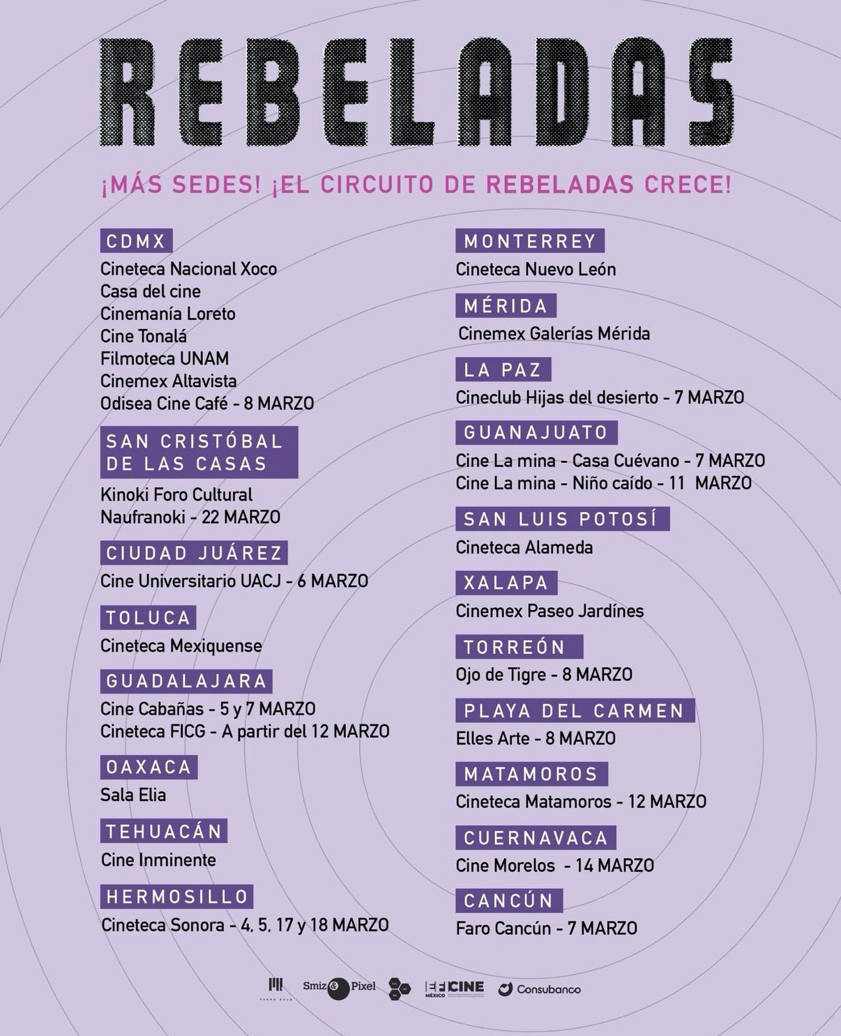 Circuito de Rebeladas 2026